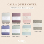 SORA Calla Quilt Cover - Premium Bamboo Lyocell 300TC Penutup Selimut Dalam Inner Duvet Bedcover