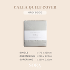SORA Calla Quilt Cover - Premium Bamboo Lyocell 300TC Penutup Selimut Dalam Inner Duvet Bedcover