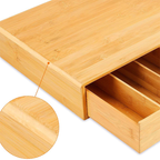 CHAIRO - Laci Bambu Tempat Teh Kopi Cutlery Adjustable Bambu