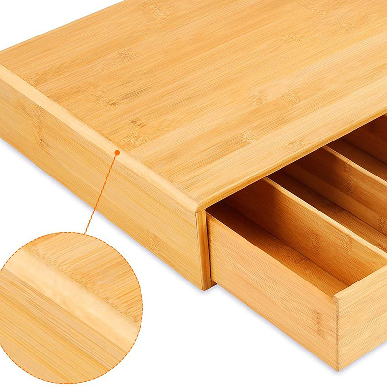 CHAIRO - Laci Bambu Tempat Teh Kopi Cutlery Adjustable Bambu