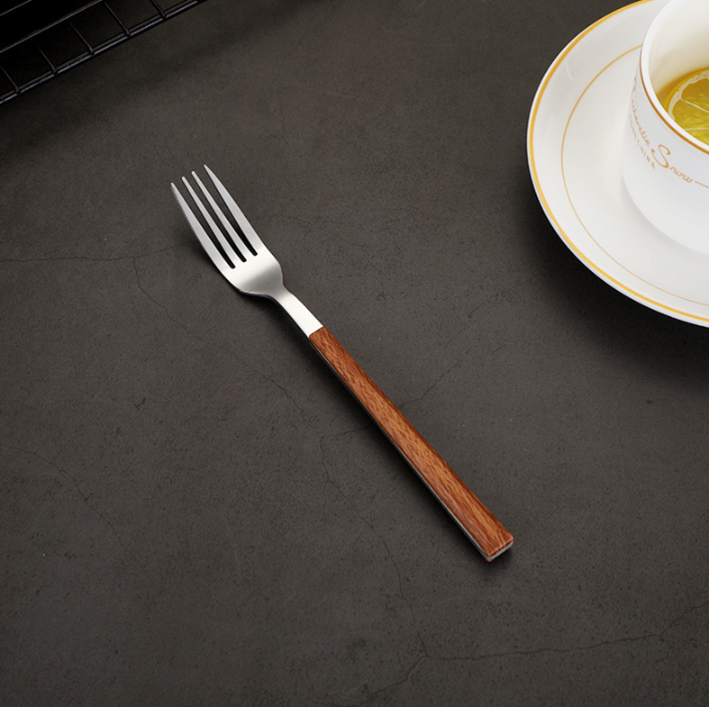 CHOKO SENDOK GARPU - Cutlery Set Stainless Kayu Estetik