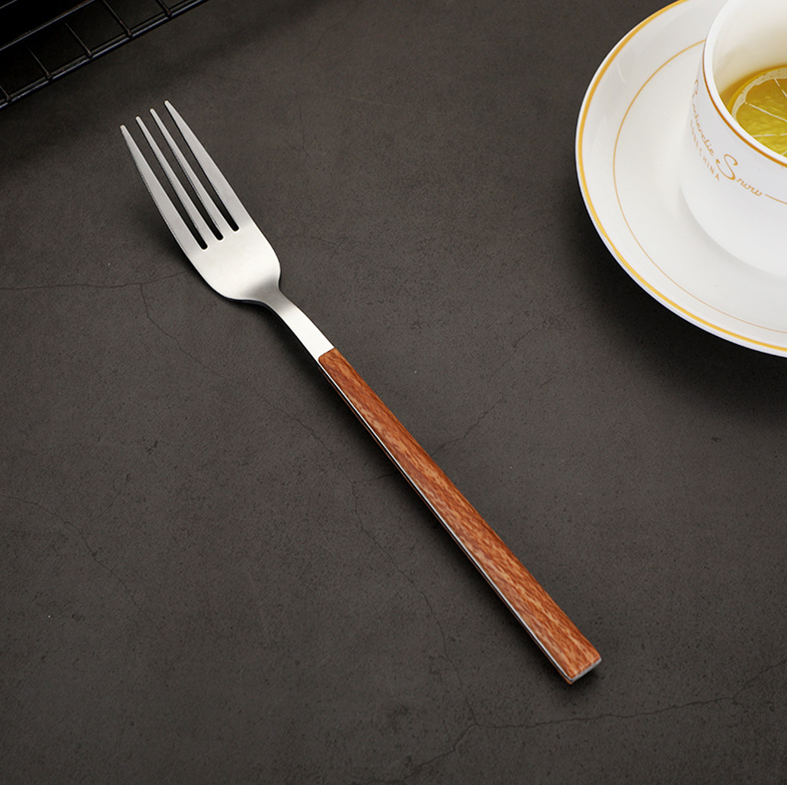 Choko Cutlery SATUAN - Sendok Garpu Pisau Sumpit Stainless Kayu Estetik