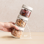CHOMI - Toples Tempat Wadah Bumbu Jar Kaca FREE STICKER