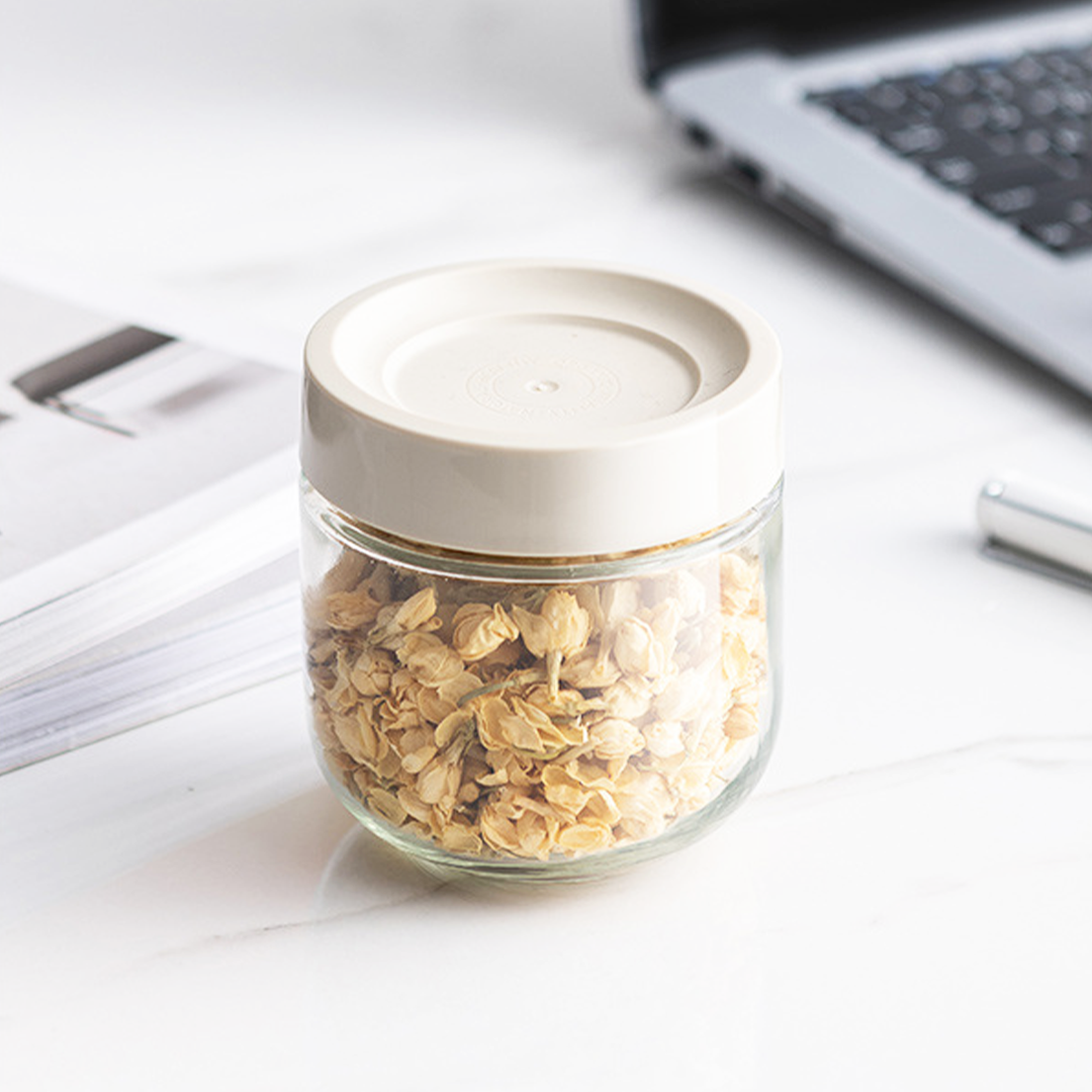 CHOMI - Toples Tempat Wadah Bumbu Jar Kaca FREE STICKER