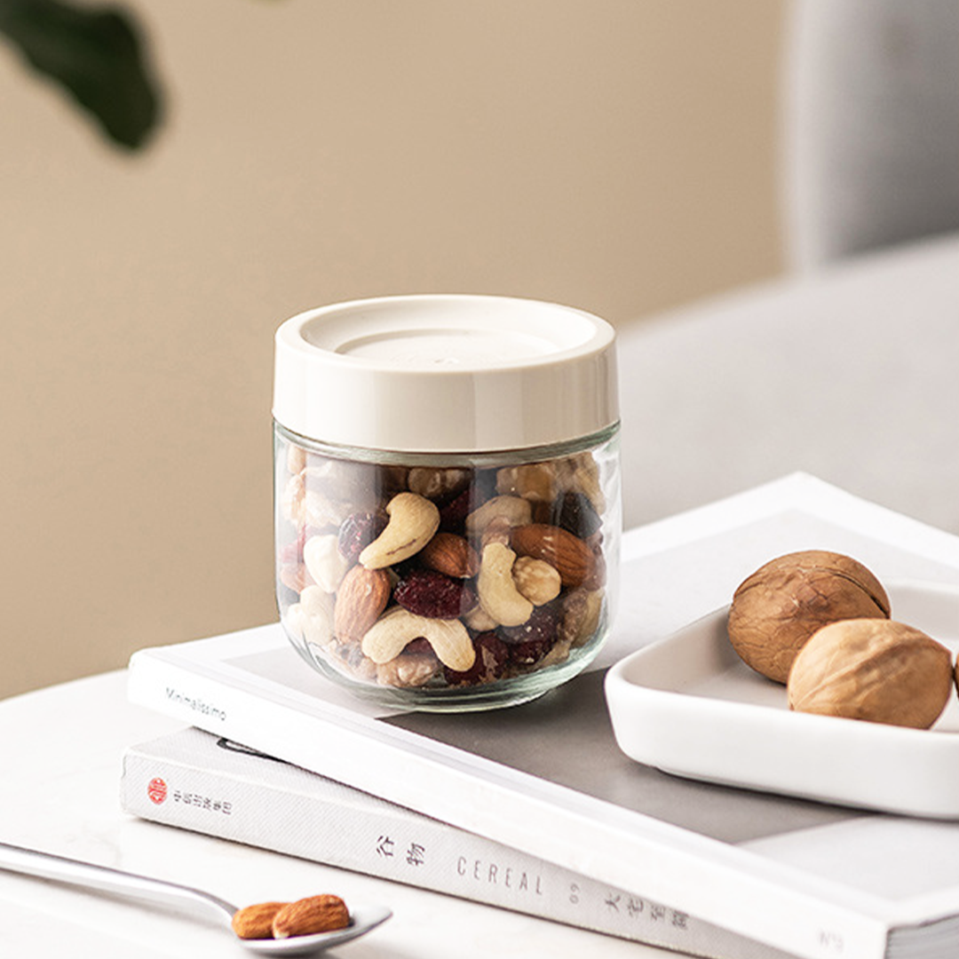 CHOMI - Toples Tempat Wadah Bumbu Jar Kaca FREE STICKER
