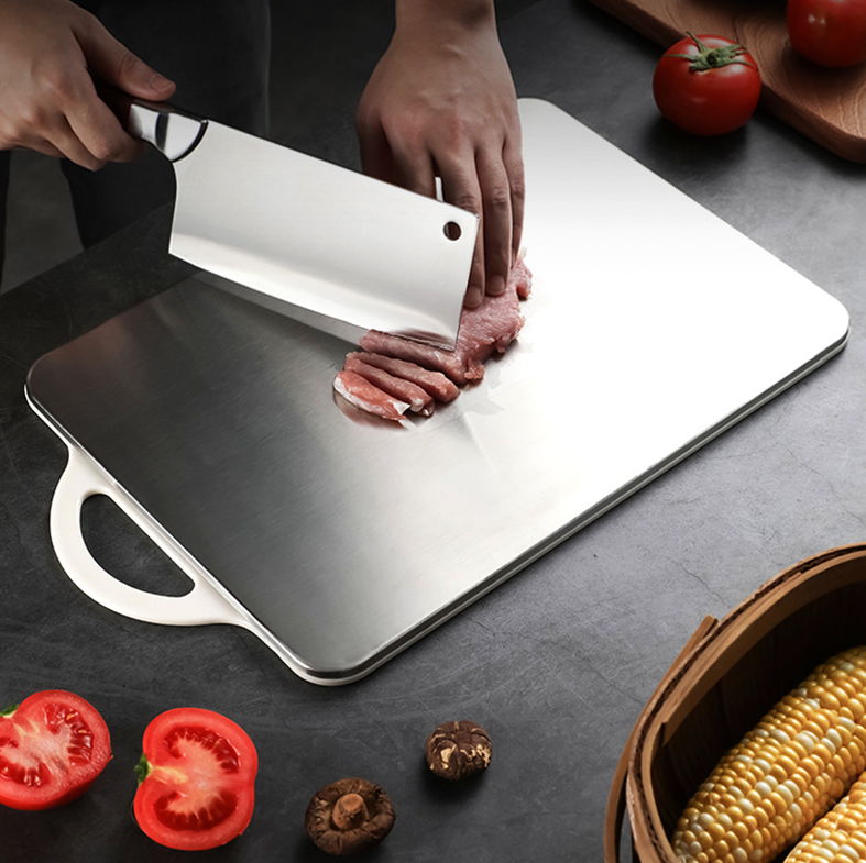 CHOPPU Small - Talenan Premium Stainless Steel 2 Sisi Anti Bakteri Jamur