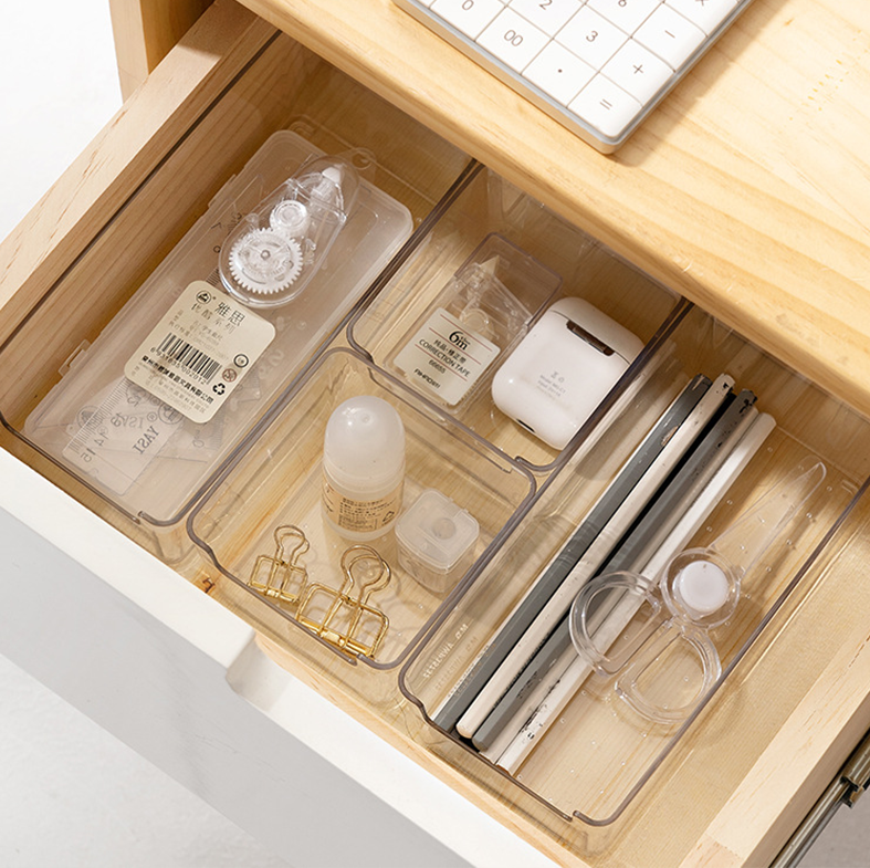 DASHI CLEAR BUNDLING - Drawer Organizer Kotak Penyimpanan Sekat Divide