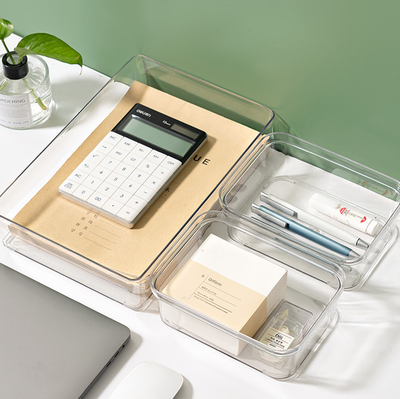 DASHI CLEAR BUNDLING - Drawer Organizer Kotak Penyimpanan Sekat Divide