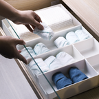 DASHI WHITE BUNDLING - Drawer Organizer Kotak Penyimpanan Sekat Divider Laci