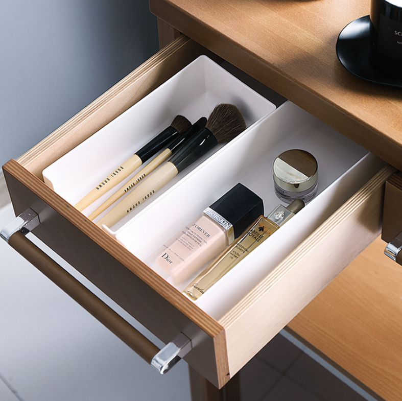 DASHI WHITE BUNDLING - Drawer Organizer Kotak Penyimpanan Sekat Divider Laci