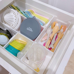 DASHI WHITE BUNDLING - Drawer Organizer Kotak Penyimpanan Sekat Divider Laci