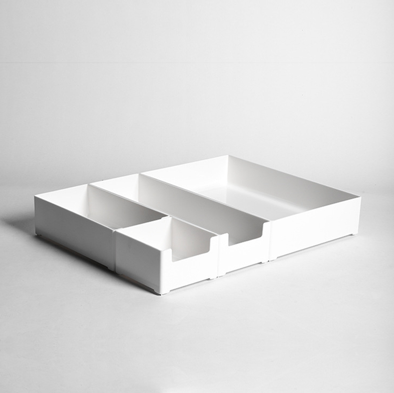 DASHI WHITE BUNDLING - Drawer Organizer Kotak Penyimpanan Sekat Divider Laci