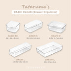 DASHI CLEAR SATUAN - Drawer Organizer Kotak Penyimpanan Sekat Divider