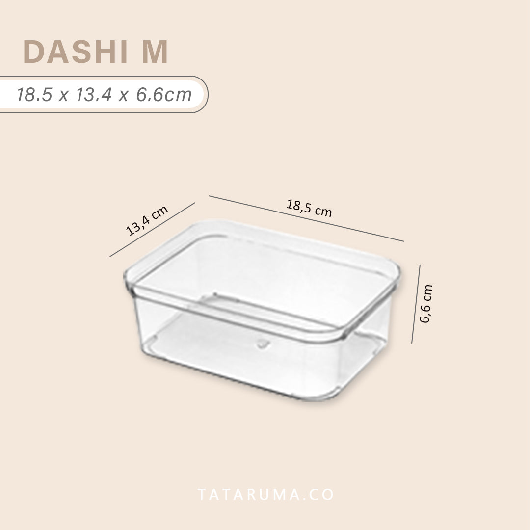 DASHI CLEAR SATUAN - Drawer Organizer Kotak Penyimpanan Sekat Divider
