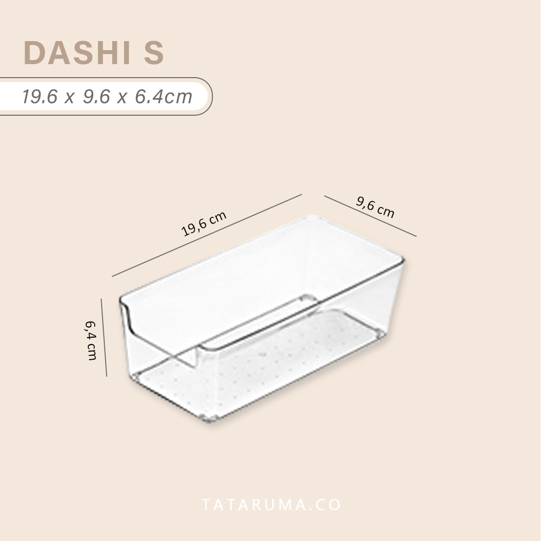 DASHI CLEAR SATUAN - Drawer Organizer Kotak Penyimpanan Sekat Divider
