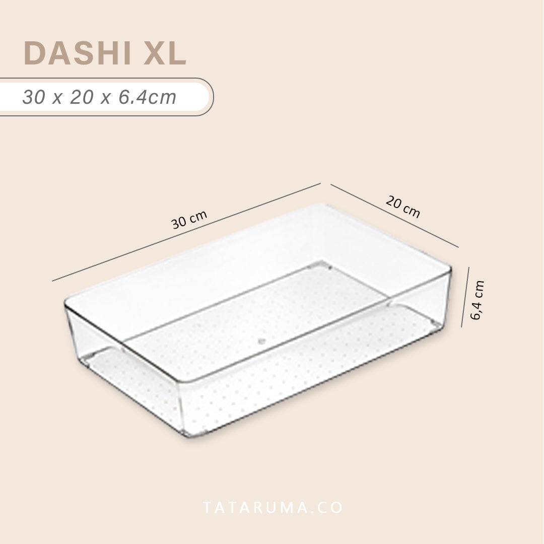 DASHI CLEAR SATUAN - Drawer Organizer Kotak Penyimpanan Sekat Divider
