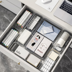 DASHI EXPAND CLEAR - Drawers Organizer Adjustable Kotak Penyimpanan Laci Panjang Pendek Bisa Diatur Pembatas Divider