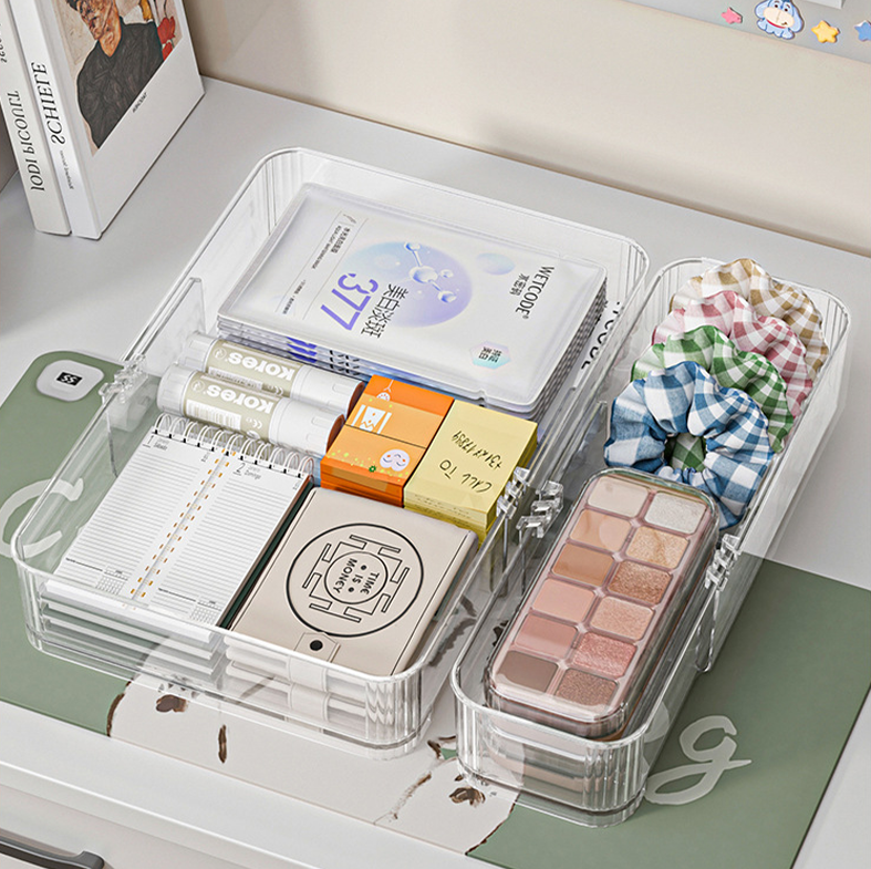 DASHI EXPAND CLEAR - Drawers Organizer Adjustable Kotak Penyimpanan Laci Panjang Pendek Bisa Diatur Pembatas Divider