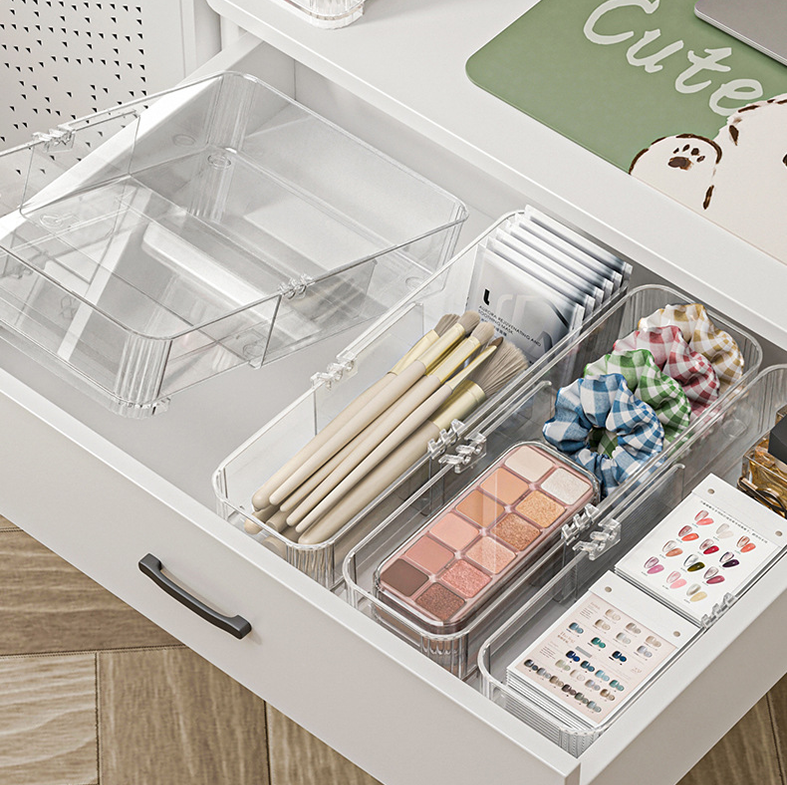 DASHI EXPAND CLEAR - Drawers Organizer Adjustable Kotak Penyimpanan Laci Panjang Pendek Bisa Diatur Pembatas Divider