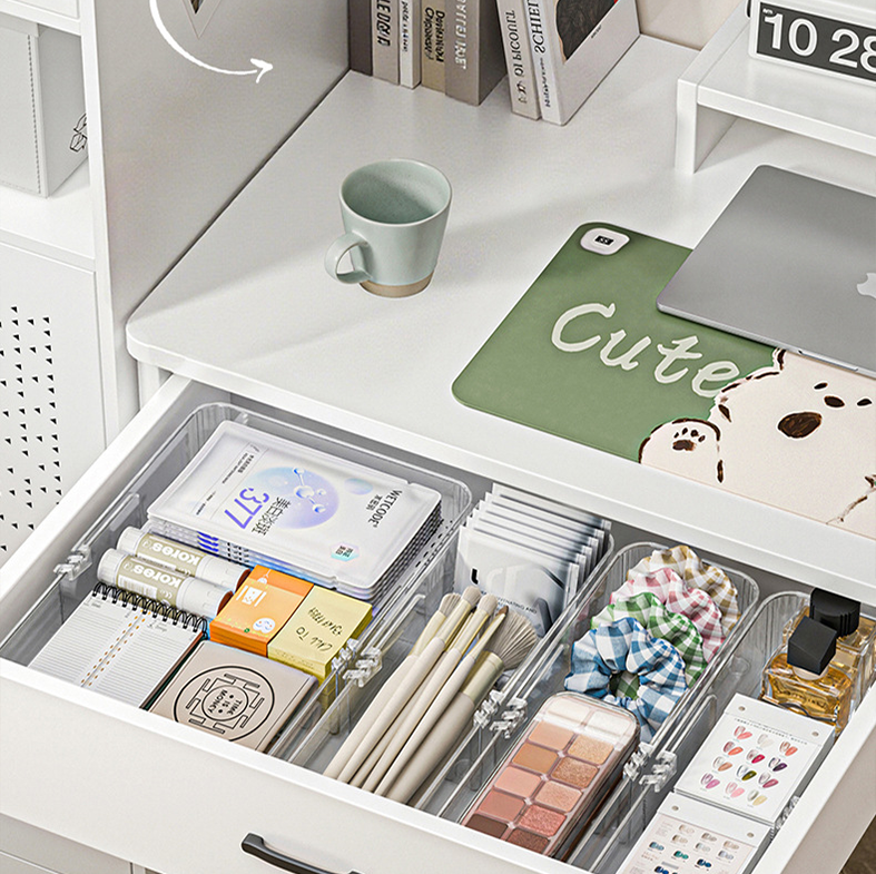 DASHI EXPAND CLEAR - Drawers Organizer Adjustable Kotak Penyimpanan Laci Panjang Pendek Bisa Diatur Pembatas Divider