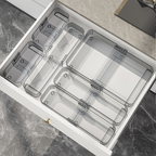 DASHI EXPAND CLEAR - Drawers Organizer Adjustable Kotak Penyimpanan Laci Panjang Pendek Bisa Diatur Pembatas Divider