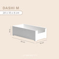 DASHI WHITE SATUAN - Drawer Organizer Kotak Penyimpanan Sekat Divider Laci