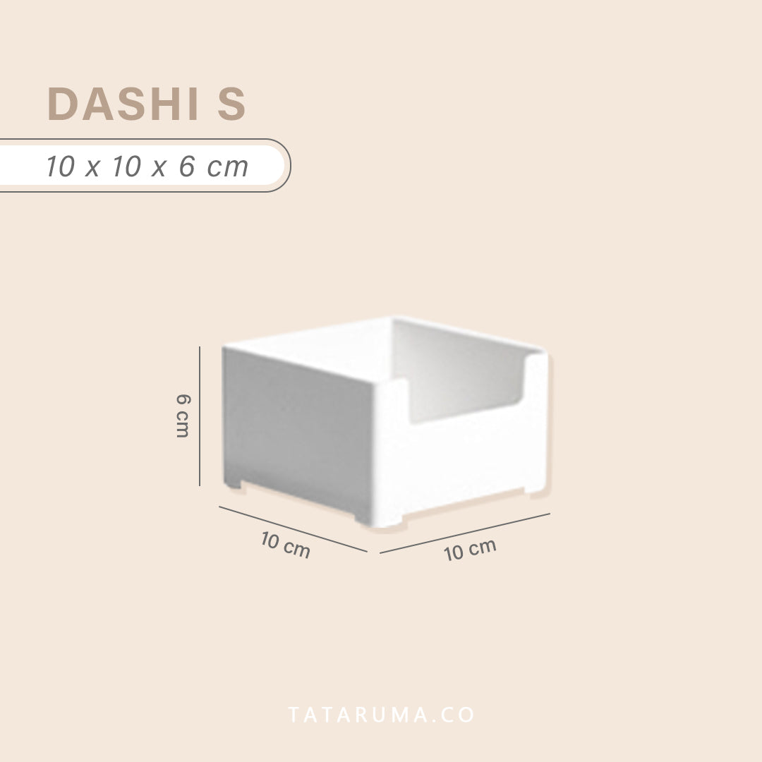 DASHI WHITE SATUAN - Drawer Organizer Kotak Penyimpanan Sekat Divider Laci