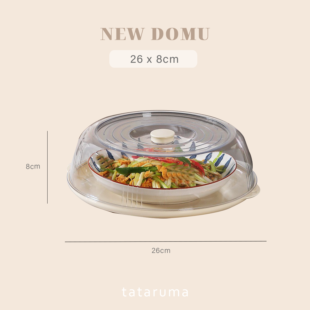 NEW DOMU - Food Cover Penutup Makanan Stackable Tumpuk Anti Debu