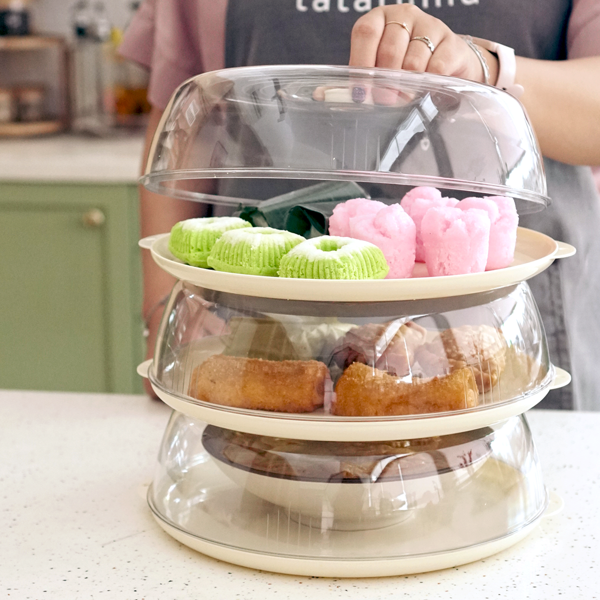 NEW DOMU - Food Cover Penutup Makanan Stackable Tumpuk Anti Debu