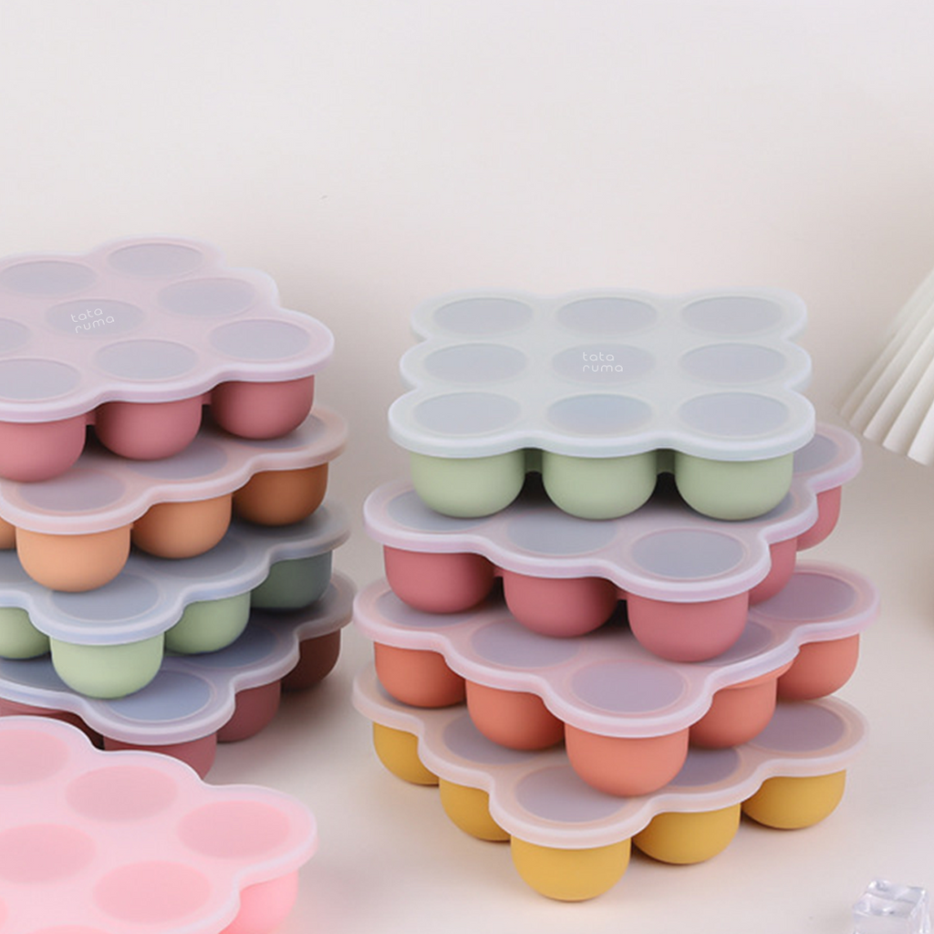 DOTTO - Baby Silicone Food Container Mpasi Tray Cube Cetakan Kaldu Silikon Bayi Freezer Microwave Safe BPA Free
