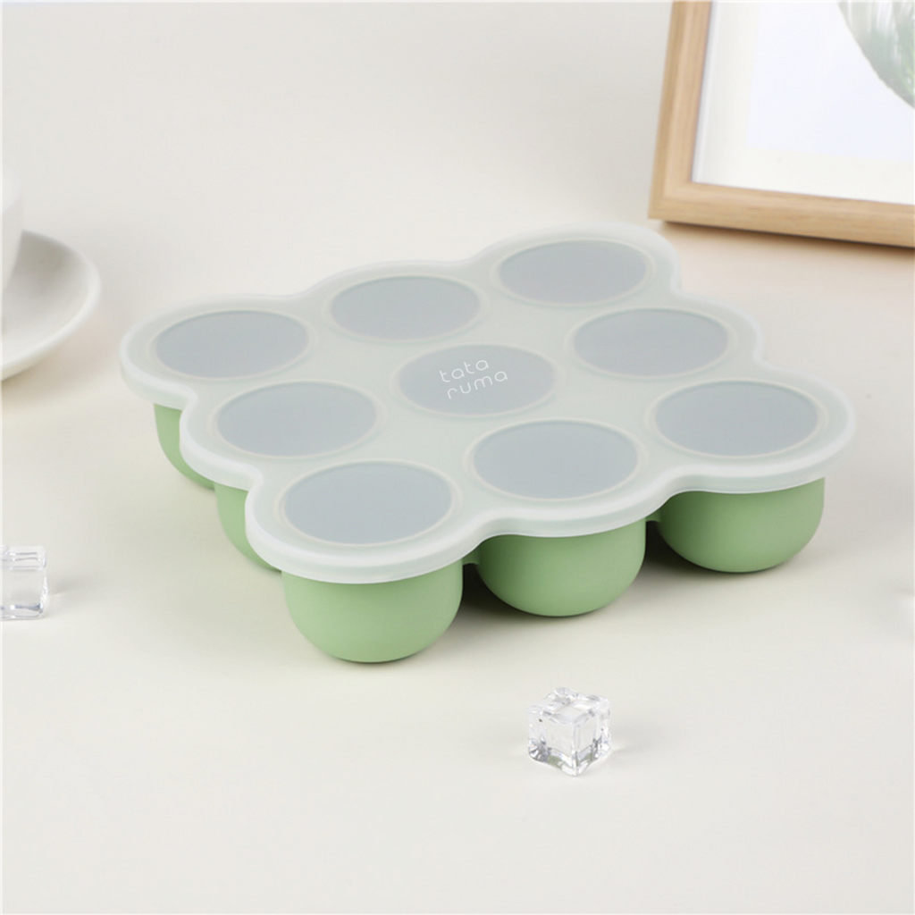DOTTO - Baby Silicone Food Container Mpasi Tray Cube Cetakan Kaldu Silikon Bayi Freezer Microwave Safe BPA Free
