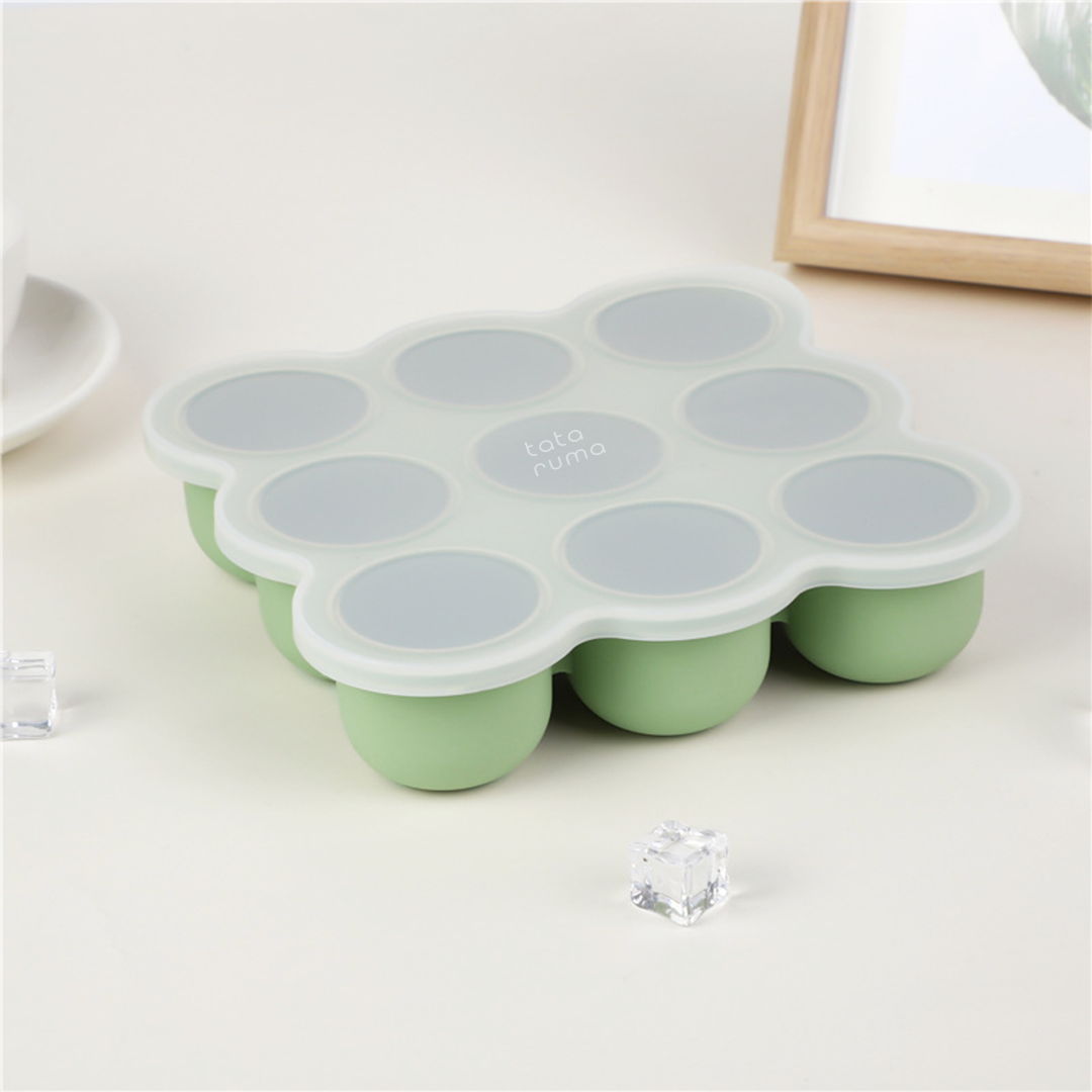 DOTTO - Baby Silicone Food Container Mpasi Tray Cube Cetakan Kaldu Silikon Bayi Freezer Microwave Safe BPA Free