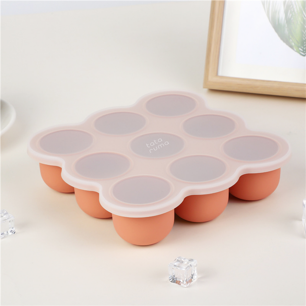 DOTTO - Baby Silicone Food Container Mpasi Tray Cube Cetakan Kaldu Silikon Bayi Freezer Microwave Safe BPA Free