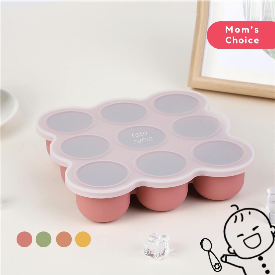 DOTTO - Baby Silicone Food Container Mpasi Tray Cube Cetakan Kaldu Silikon Bayi Freezer Microwave Safe BPA Free