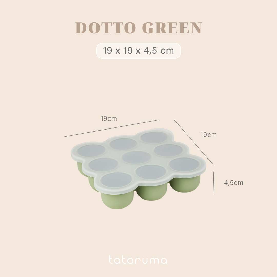 DOTTO - Baby Silicone Food Container Mpasi Tray Cube Cetakan Kaldu Silikon Bayi Freezer Microwave Safe BPA Free