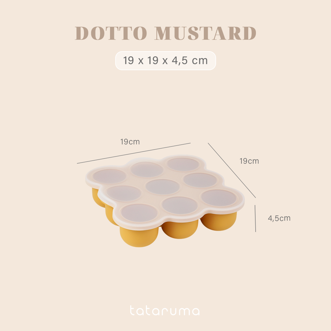DOTTO - Baby Silicone Food Container Mpasi Tray Cube Cetakan Kaldu Silikon Bayi Freezer Microwave Safe BPA Free
