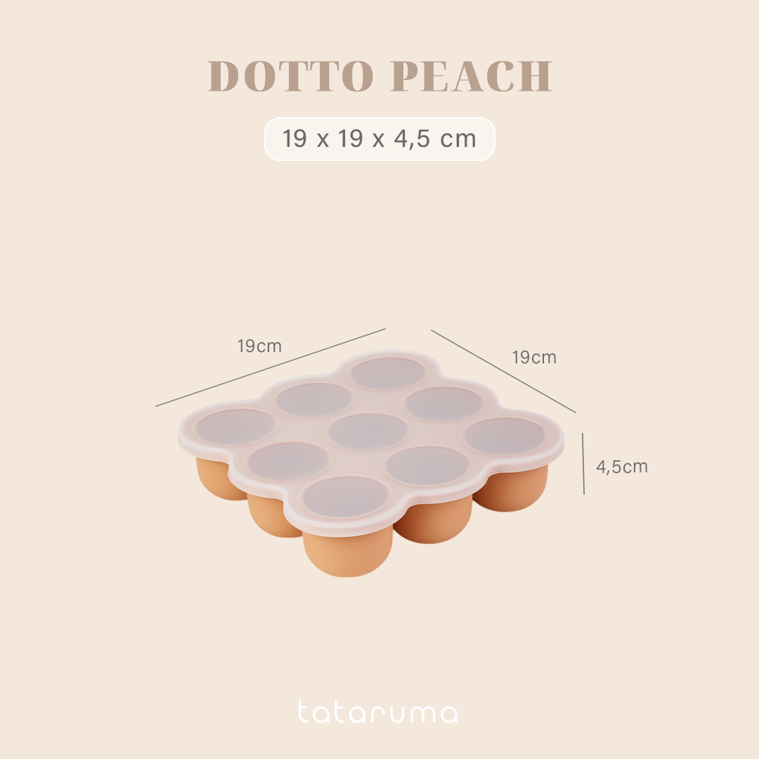 DOTTO - Baby Silicone Food Container Mpasi Tray Cube Cetakan Kaldu Silikon Bayi Freezer Microwave Safe BPA Free