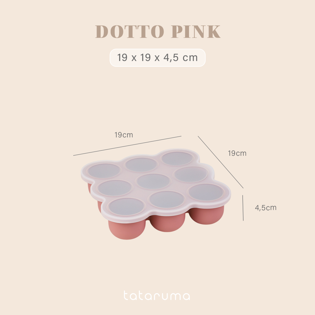 DOTTO - Baby Silicone Food Container Mpasi Tray Cube Cetakan Kaldu Silikon Bayi Freezer Microwave Safe BPA Free