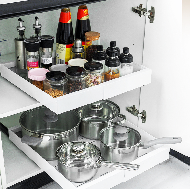 ERIYA  - Laci Tarik Extendable Bisa Diatur Kabinet Dapur Multifungsi