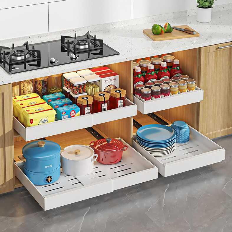 ERIYA  - Laci Tarik Extendable Bisa Diatur Kabinet Dapur Multifungsi