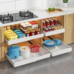 ERIYA  - Laci Tarik Extendable Bisa Diatur Kabinet Dapur Multifungsi