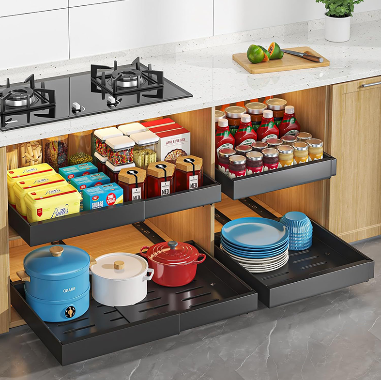 ERIYA  - Laci Tarik Extendable Bisa Diatur Kabinet Dapur Multifungsi