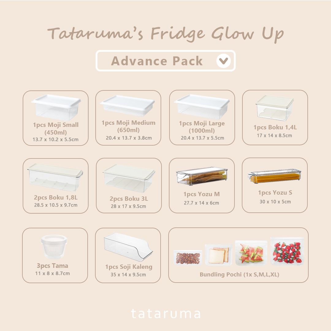 FRIDGE GLOW UP ADVANCE PACK - Paket Fridge Organizerr