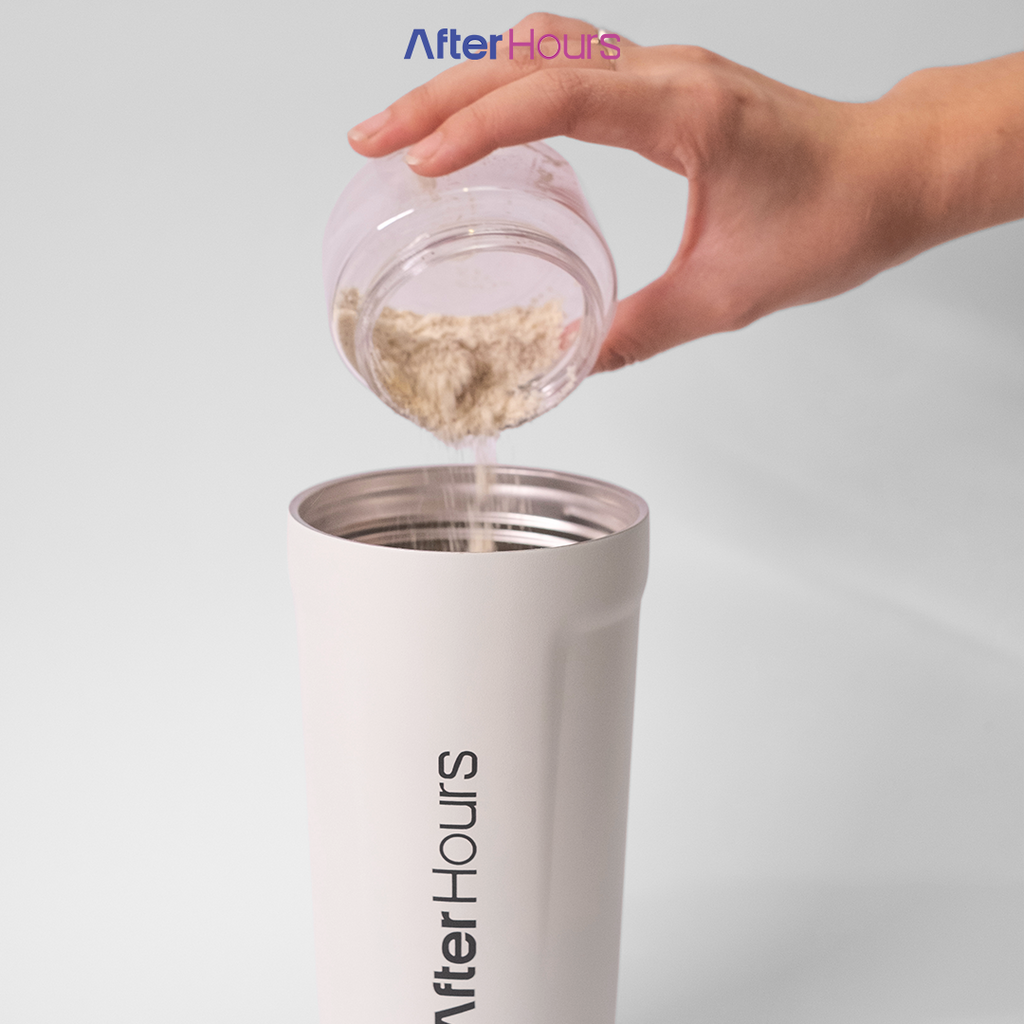 FITZY - Protein Shaker Stainless 304 Kedap Antibocor 500ml Tahan Panas 12 Jam Dingin 24 Jam Botol Steel Vacuum AFTER HOURS