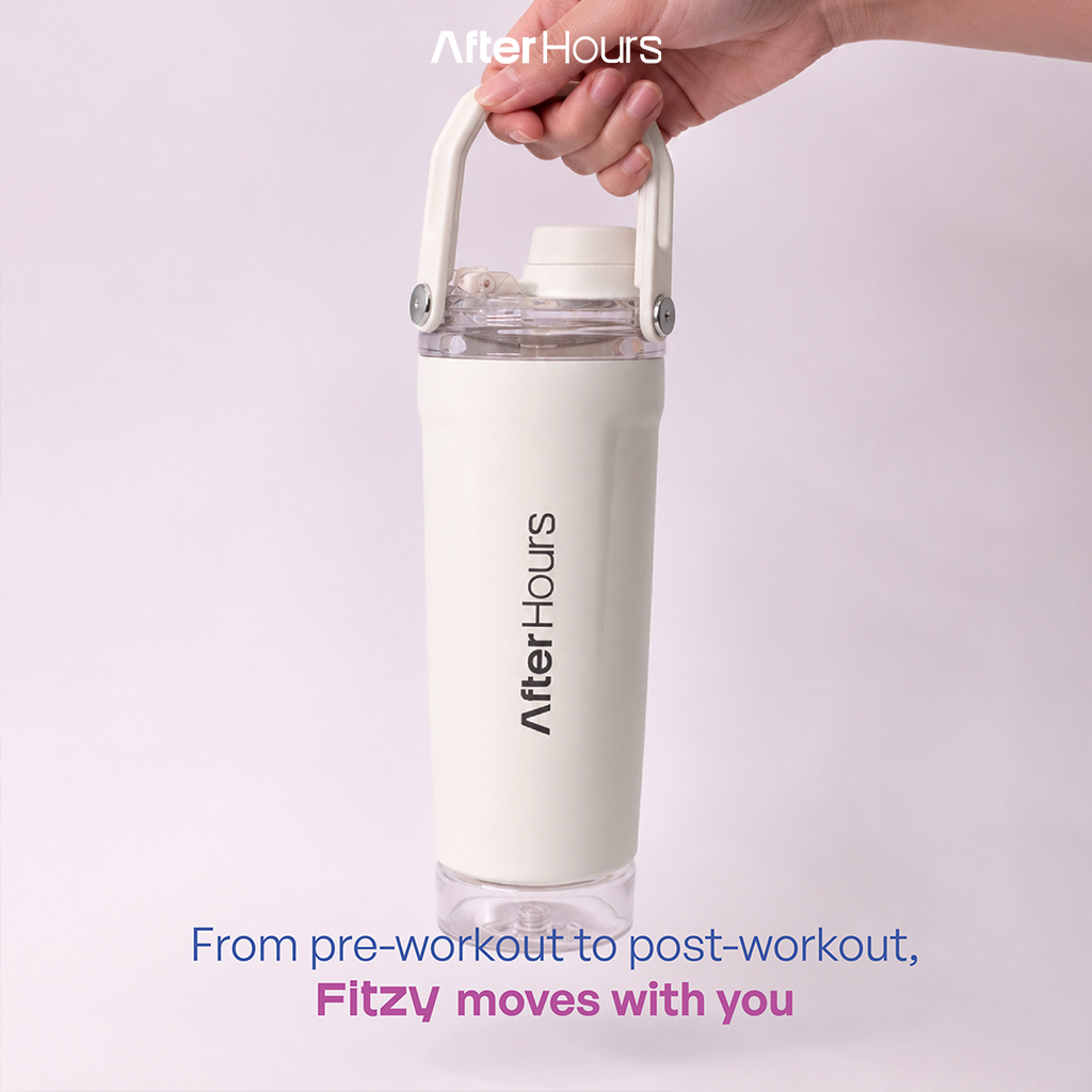 FITZY - Protein Shaker Stainless 304 Kedap Antibocor 500ml Tahan Panas 12 Jam Dingin 24 Jam Botol Steel Vacuum AFTER HOURS