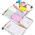 FUYO - Plastik Vakum Kompresi Pakaian Selimut Coat Travel Packing Anti Air