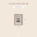 GAZO - Frame Bingkai Foto Figura Gold dan Silver 4R/5R/6R Minimalis