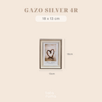 GAZO - Frame Bingkai Foto Figura Gold dan Silver 4R/5R/6R Minimalis