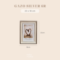 GAZO - Frame Bingkai Foto Figura Gold dan Silver 4R/5R/6R Minimalis