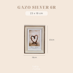GAZO - Frame Bingkai Foto Figura Gold dan Silver 4R/5R/6R Minimalis